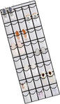 Over the Door Shoe Organizer for Bedroom Door with Multiple Pockets - Hanging Shoe Storage Bag Caddy