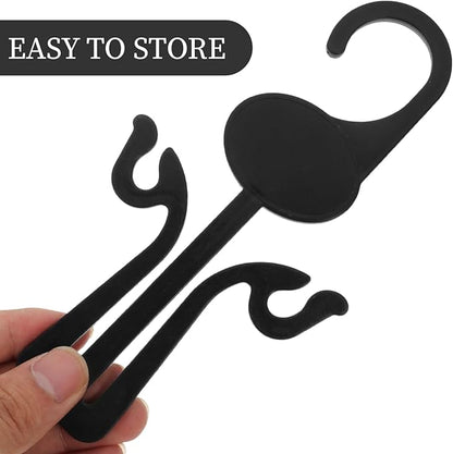 Kichvoe 20PCS Shoe Display Hook Shoes Hanger Organizer Drying Rack Plastic Sneaker Holder Storage for Closet Organizing Shop Home Supermarket Mall Black