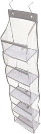 COHEALI Door Hanging Organizer Bag with Hooks Multi-pocket Wall-mounted Storage for Shoes Cosmetics Clothes and Essentials Space-saving Over Door Organizer for Home and Closet