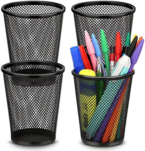 Pen Holder for Desk, Pencil Holder for Desk, 4 Pack Pencil Cup for Pen by Smgmg