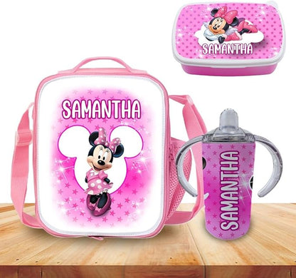Personalized Insulated Lunch Bag with Strap – Thermal Food Carrier for Meals and Snacks TV Shows (MINIE)