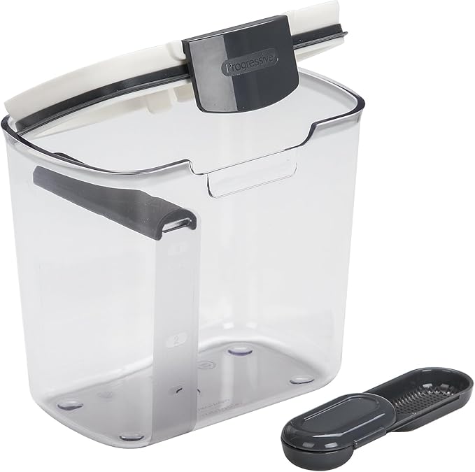 ProKeeper 1 Quart Airtight Powdered Sugar Storage Container – Grey, BPA-Free Plastic