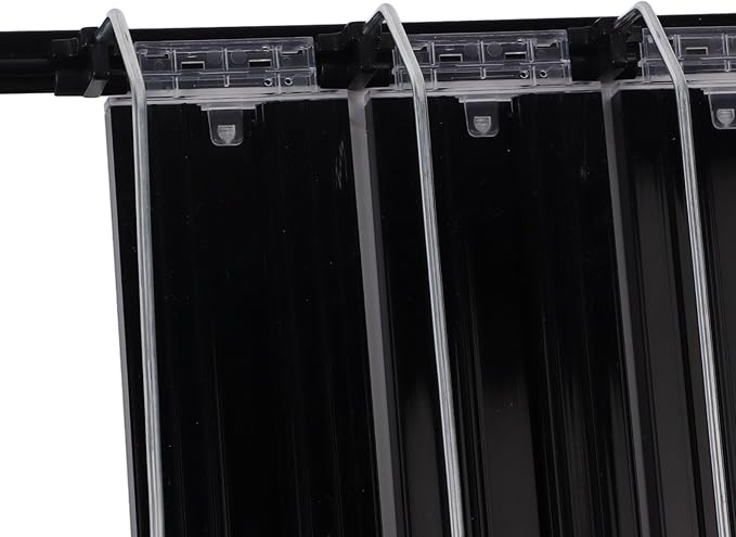 Self Pushing Can Organizer: Adjustable Width Space Saving Can Organizer for Fridge, Easy to Use, Black Self Pushing Soda Dispenser (38cm)