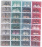 6pcs Stackable Transparent Shoe Storage Box Thicken Plastic Shoe Organizer for Closet Pink for Organizing Sneakers and Footwear