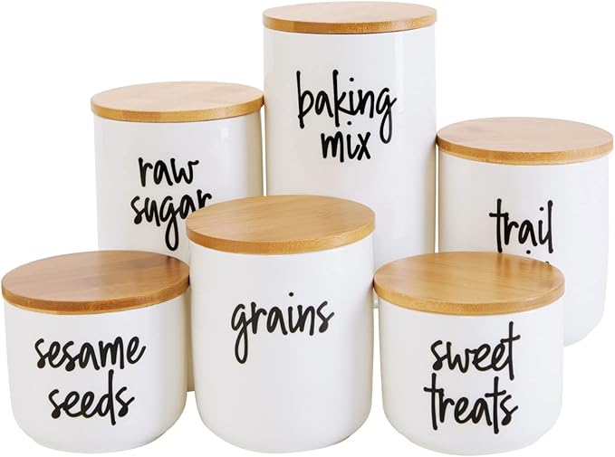 Talented Kitchen 158 Food Container Labels - Durable Waterproof Adhesive - Clear Script Sticker Design for Pantry & Fridge - Freezer Labels & Symbol Stickers - Clear & Black Laminated Paper