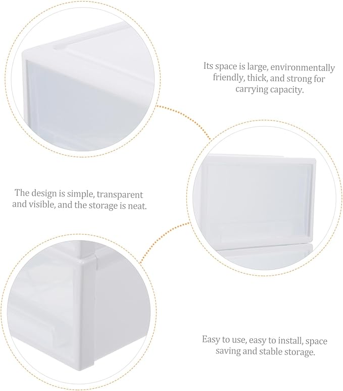 2Pcs Transparent Stackable Shoe Storage Organizer with Lids Plastic Containers for Shoes Closet Organizer Storage Boxes for Easy Access and Organization