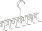 iDesign Classico Closet Organizer Rack for Ties, Belts - 14 Hooks, Satin