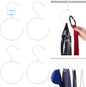 Yaocom 4 Pack Belt Hangers for Closet Rotatable Belt Ring Hook Tie Rack Holders Closet Hanger Organizer for Ties Scarves Baseball Cap Wardrobe Accessory Storage(White)