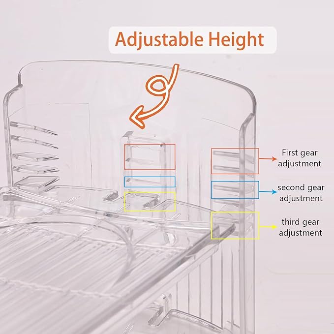 20 Pack Shoe Slots Organizer Adjustable Level Shoe Stacker Holder Storage Space Saving Sneakers Display Tray Rack for Closet (Transparent, 20 Pack)