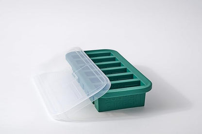 Souper Cubes 1/2 Cup Silicone Freezer Mold, Perfect for Storing Soups, Sauces, Juices, Desserts, Smoothie Prep and More, Freezer Portion Mold for Meal Prepping - Kale - 1-Pack