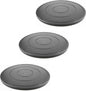 16 Inch Lazy Susan Turntable - Heavy Duty Rotating Swivel Steel Ball Bearings - Flat Base Stand for TV/Computer/Monitor/Arts/Crafts/Bonsai/Statue/Cabinet Organizer (3 Pack/Black)