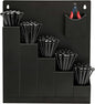 Zip Tie Holder-Wall Mount Cable Zip Tie Storage Holder with a Plier-Multiple Sizes Organizer for Garage Workshop Tool Box (Black)