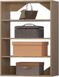 ROOMTEC 31.5" Shelf Short Tower Closet Unit, Modular Closet System with Shelf, Wardrobe Organizer for Bedroom or Walk-in Closet, Wall Mounted, Customizable Clothes Storage Unit, Wood
