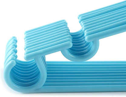 10 Pieces/Set Tubular Hanger for Baby Clothes Durable Plastic Nursery Hangers for T-Shirt Coat Pants Trousers Baby Suits
