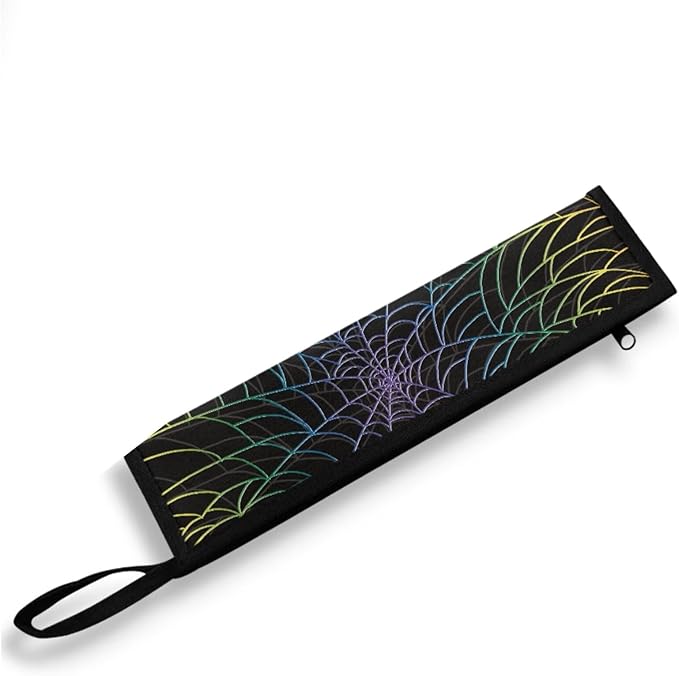 Portable Travel Tableware Box Spider Web Flatware Storage Box Case Travel Utensils Cutlery Case with Bag for Fork Spoon Chopsticks