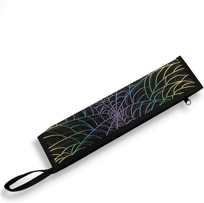 Portable Travel Tableware Box Spider Web Flatware Storage Box Case Travel Utensils Cutlery Case with Bag for Fork Spoon Chopsticks