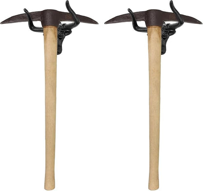 Foraineam 4 Pack Cowboy Hat Rack for Wall, Animal Head Metal Cowboy Hat Hanger Cap Holder, Cast Iron Western Longhorn Hooks for Closet Bedroom Living Room Hats Storage and Display Rustic Men's Gift