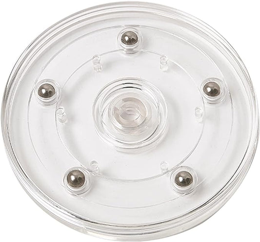 4" Lazy Susan Turntable Acrylic Ball Bearing Rotating Tray for Spice Rack Table Cake Kitchen Pantry Decorating TV Laptop Computer Monitor