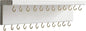 SANY DAYO HOME Jewelry Organizer with 24 Hooks and Cosmetics Shelf, 12 x 3 x 4 inches Wall Mounted Rustic Pine Wood Holder for Necklaces and Bracelets, Suitable for Kids and Adults (Retro White)