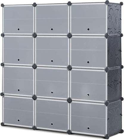 Portable Shoe Rack Organizer, 3x8 Tier Storage Shoe Cabinet for 48 Pair, Shoe Organizer for Heels, Boots, Slippers