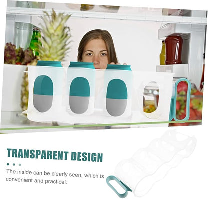 STOBAZA Soda Can Refrigerator Organizer Beverage Dispenser Bin Sturdy Drink Storage Holder for Fridge Space Saving Canned Food Container Material