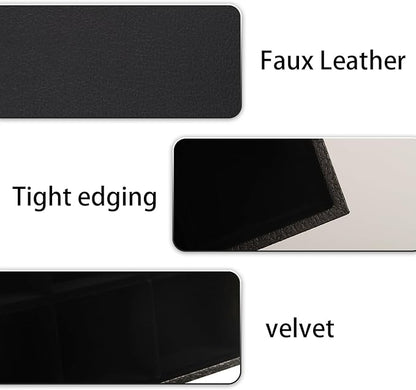 Rocutus Jewelry Organizer Tray,3 Pack Velvet 24 Grid Earring Holder Stackable Jewelry Tray Ring Storage Organizer, Velvet Jewelry Box, Gray, 14x10 - Necklace & Dresser Storage
