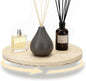 Faux Travertine Lazy Susan, 11.5" Rotating Round Serving Tray for Kitchen Countertop, Dining Table or Vanity Organizer