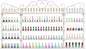 5-Tier Wall-Mounted Nail Polish Storage Racks Set of 3, Metal Cosmetic Display Case with Lipstick Perfume Shelf, Essential Oil Organizer for Home Spa Nail Salon Shop(White)