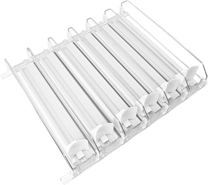 Zerodis Food Storage Packaging Drink Organizer Self Pushing Soda Can Dispenser Automatic Pusher Glide Self Pushing Soda Can Dispenser Pushing Fridge Drink Dispenser Fridge Self 6Pcs Soda