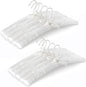 TOPIA HANGER Padded Hangers for Women Clothing,17-inch Satin Hangers 10 Pack Thick Foam Padded No Shoulder Bump for Sweaters, Coat, Blouses, Dresses-White, CT18W-10