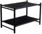 Teal Triangle Aspen Freestanding Shoe Rack Storage Organizer | Sturdy Two-Tier Shoe Caddy for Floor Use | Heavy Duty Shoe Storage Rack for Entryway or Closet | Durable & Space-Saving Shoe Organizer