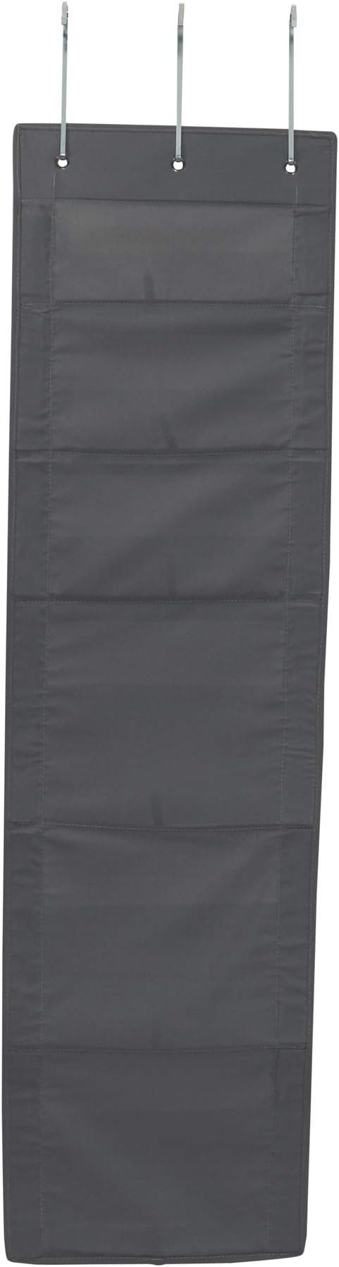 Household Essentials Black 6 Pouch Fabric Over The Door Organizer