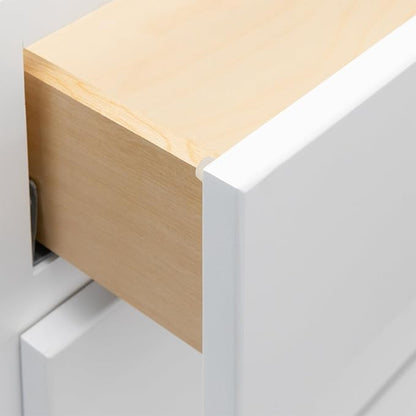 Quicklock RTA (Ready-to-Assemble) | Base Kitchen Cabinets - Shaker Style | Made in America (Pure White, 18" W x 34.5" H x 24" D 3 Drawer Pots and Pans)