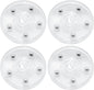 4 Pcs Clear 2.5 inch Acrylic Lazy Susan Rotating Turntable Organizer Bearings - Round Swivel Plate for Spice Rack, Table, Cake, Kitchen Pantry