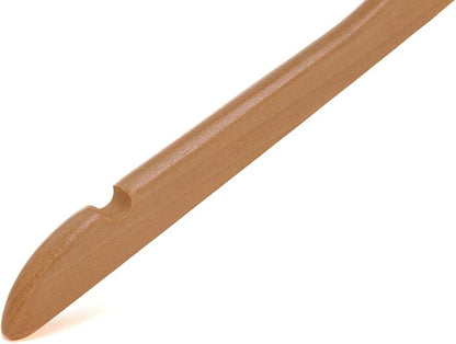 Quality Hangers Semi Curved Wooden Suit Hangers, 80-Pack Smooth Finish Solid Wood Coat Hanger with Swivel Hook, Jacket, Pant, Dress Clothes Hangers (Natural - Chrome Hook)