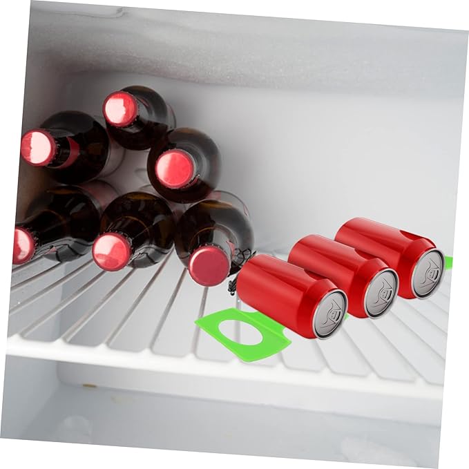 2pcs Silicone Beverage Storage Mats Slip Drink Holders for Beer Wine and Cans Lightweight Easy to Clean Stacking Pads for Refrigerator and Home Use