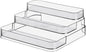 Acrylic Spice Rack, No Assembly Clear 3 Tier Condiment Bottle Shelf Vanity Organizer for Cabinet Kitchen Bathroom (1pcs)