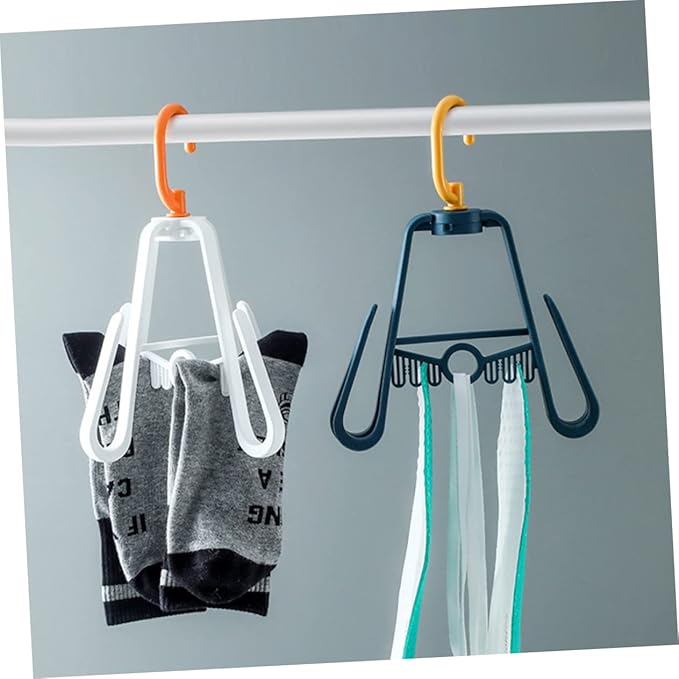3pcs Rotating Multi-Function Shoe Drying Rack Foldable Hanging Organizer for Sandals Slippers Space-Saving Design Double Hooks for Home Use