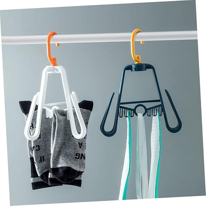 3pcs Rotating Multi-Function Shoe Drying Rack Foldable Hanging Organizer for Sandals Slippers Space-Saving Design Double Hooks for Home Use