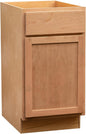 Quicklock RTA (Ready-to-Assemble) | Base Kitchen Cabinets - Shaker Style | Made in America (Raw Cherry, 24" Wx34.5 Hx24 D 4 Drawer)