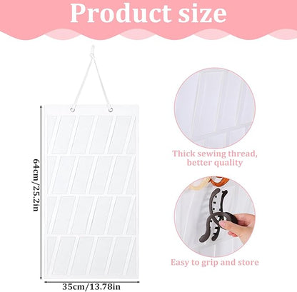 Claw Clip Organizer, 5 Tier Hanging Hair Clip Organizer, Hair Clips Holder for Wall, Door, Closet(NO ACCESSORIES INCLUDED)