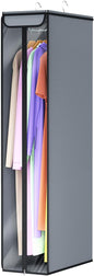 Univivi Garment Bags for Hanging Clothes 50", Hanging Garment Bags for Closet Storage with Large Clear Window, Garment Storage Bags for Suits, Coats, Dresses, 1 Pack