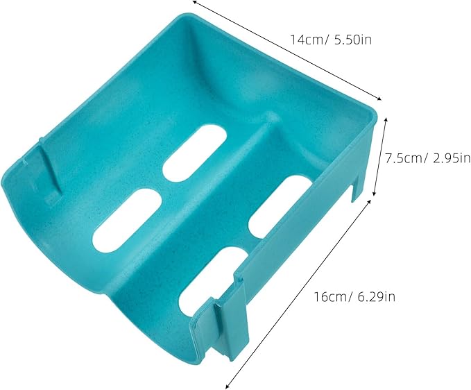 Stackable Soda Can Organizer for Refrigerator, 2pcs Blue Beverage Storage Rack with Convenient Opening for Fridge and Pantry