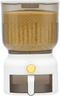 Rice Dispenser, 6kg/13.23 lbs Large Grain Storage Container Sealed Moisture Proof with Cup, Time Scale, Top Box, Kitchen Pantry Household Cereal Dispenser Bucket for Rice Beans Grains Dry Food