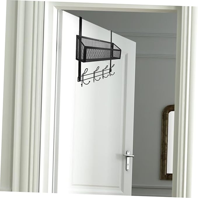 ULTECHNOVO Over The Door Hanging Organizer Multifunctional Mesh Storage Rack for Bathroom Kitchen Bedroom Maximizes Space Efficiency Contemporary Style for Shoes Towels