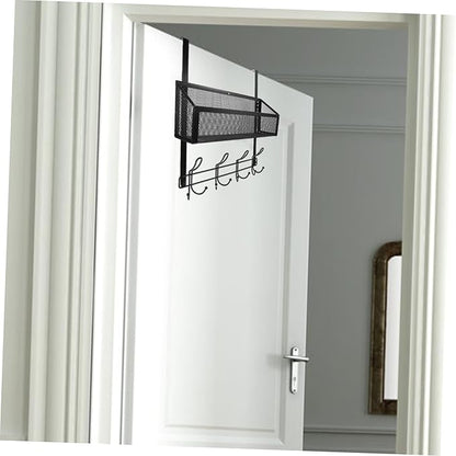 ULTECHNOVO Over The Door Hanging Organizer Multifunctional Mesh Storage Rack for Bathroom Kitchen Bedroom Maximizes Space Efficiency Contemporary Style for Shoes Towels