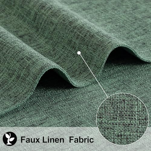 homing Faux Cotton Linen Placemats Set of 6, Cloth Dining Table Mats - Image 2