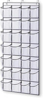 for KEETDY 28 Large Clear Pockets Over The Door Shoe Rack, Hanging Shoe Organizer