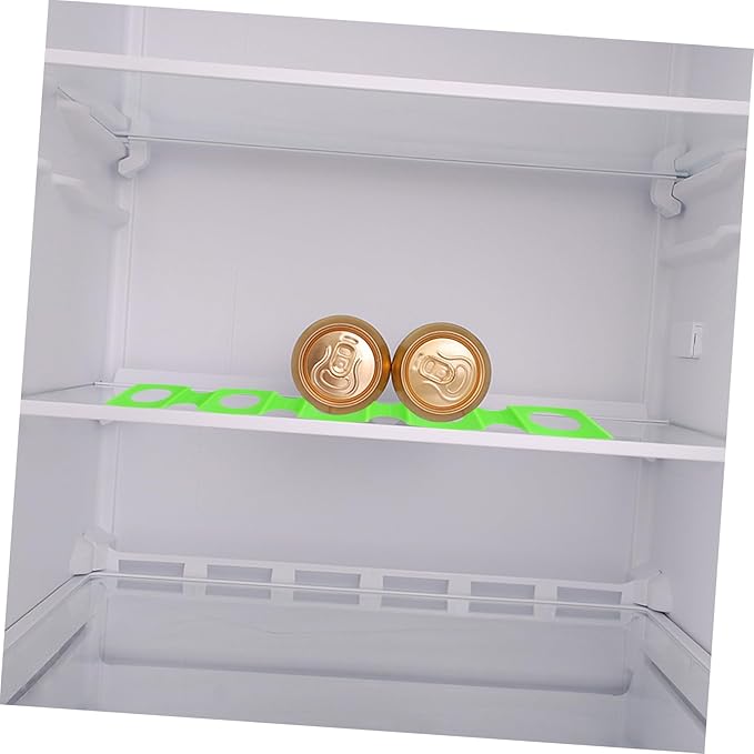 2pcs Organizer Fridge Beverage Storage Shelf Fridge Mat Drink Storage Rack Can Stacking Mats