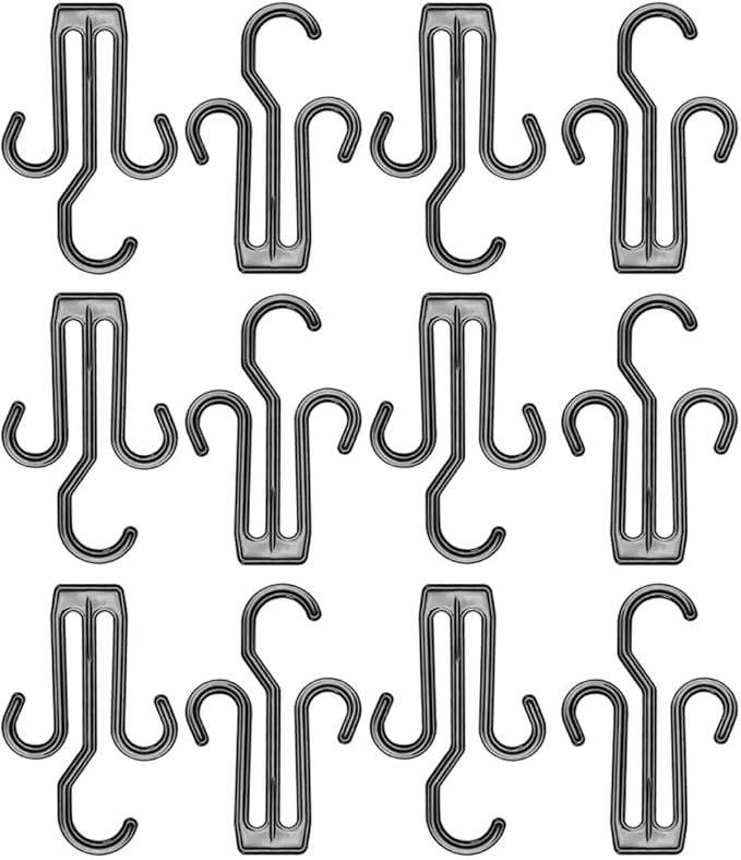 ARTIBETTER 25pcs Plastic Shoe Display Hooks Hanging Organizer for Drying Slippers and Shoes for Home and Mall Storage